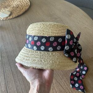 Disney Minnie Mouse Sun Hat- Polka Dot Ribbon